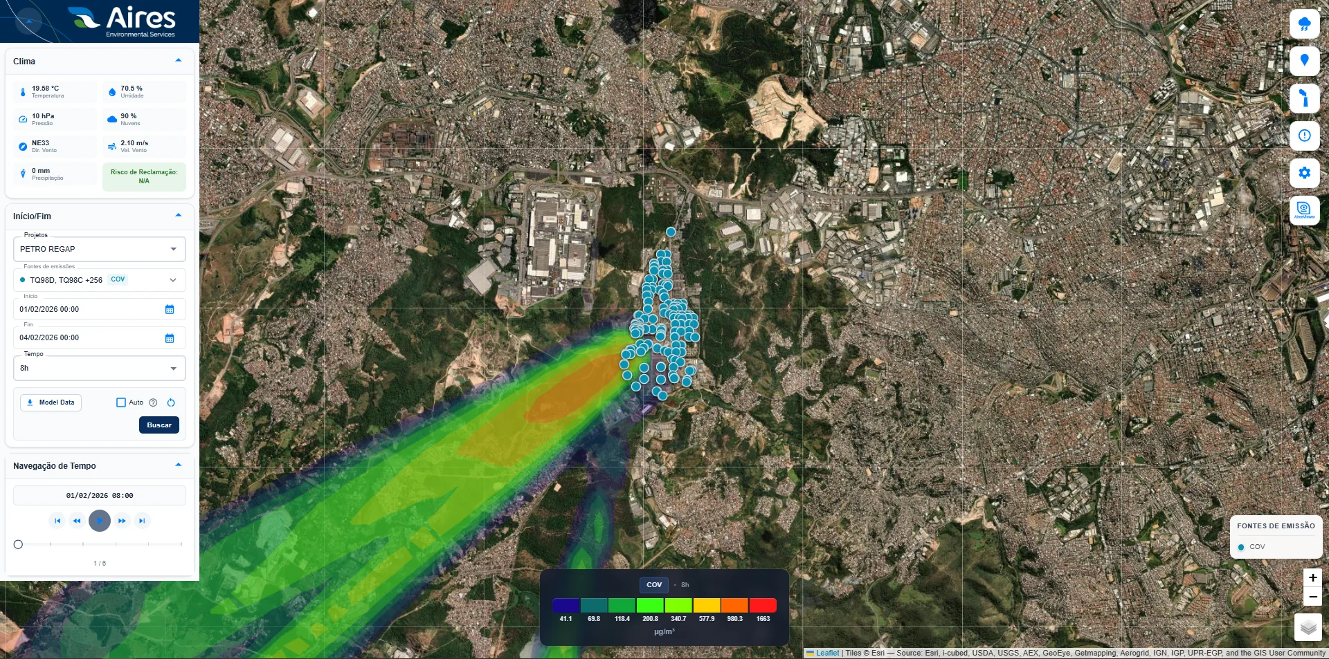 Como funciona a modelagem de dispersão atmosférica (AERMOD) — e o que muda ao levá-la para a nuvem